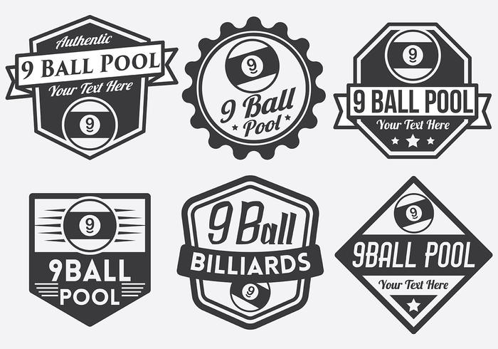 700x490 Ball Vector Badges Stock Images