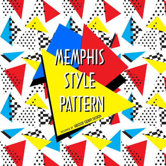 Geometric Memphis Pattern 570x570 Geometric Memphis Pattern