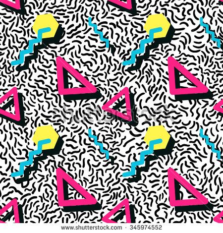 Vector Illustration Of Seamless Pattern In Memphis Style Design 450x470 Vector Illustration Of Seamless Pattern In Memphis Style Design