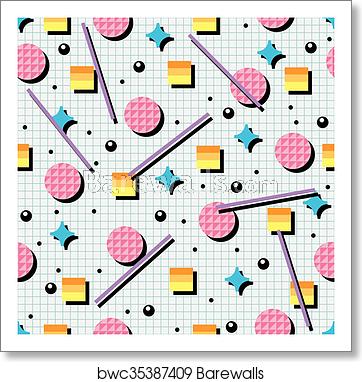 Vector Seamless Or Background Pattern, Art Print 362x382 Vector Seamless Or Background Pattern, Art Print