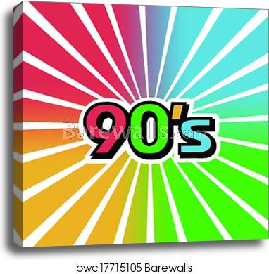 382x390 Vector Vintage Color Background, Canvas Print Barewalls