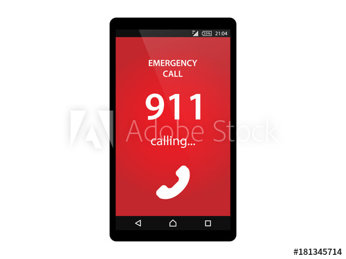 500x375 Call Emergency Call Concept Modern Flat Design Vector