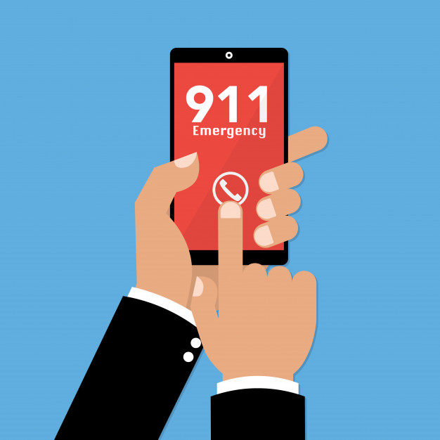 626x626 Emergency Call On Smartphone Mobile Vector Premium Download