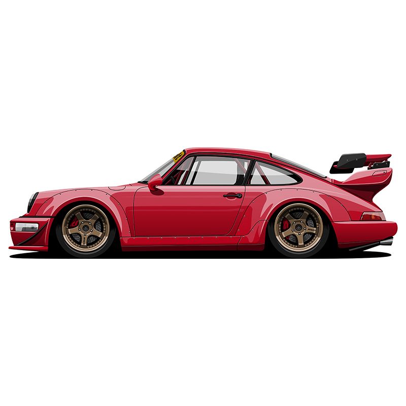 800x800 Nissan Gtr Vector Print On Behance Porsche Porsche, Porsche