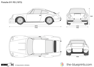 400x283 Porsche Carrera Rs Vector Drawing
