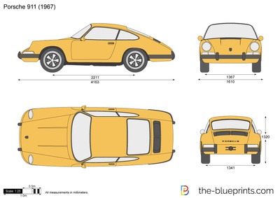400x283 Porsche Vector Drawing