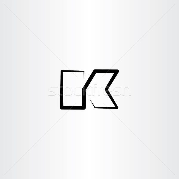 600x600 Black Icon Line Letter K Logo Vector Vector Illustration Blasko