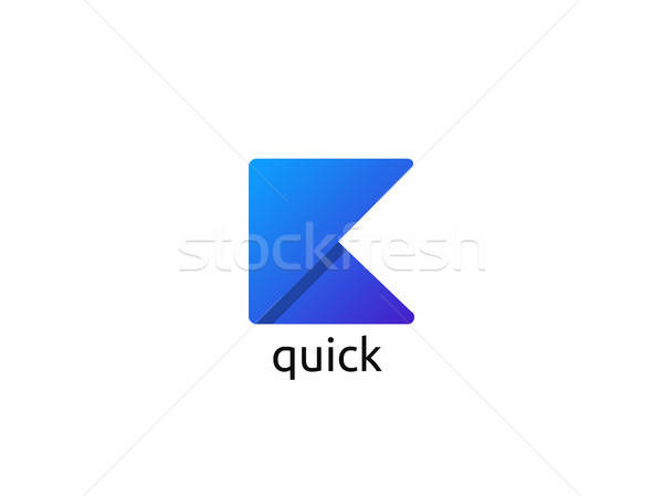 600x449 Letter K Logo Paper Flip Design Concept Creative Apps Template