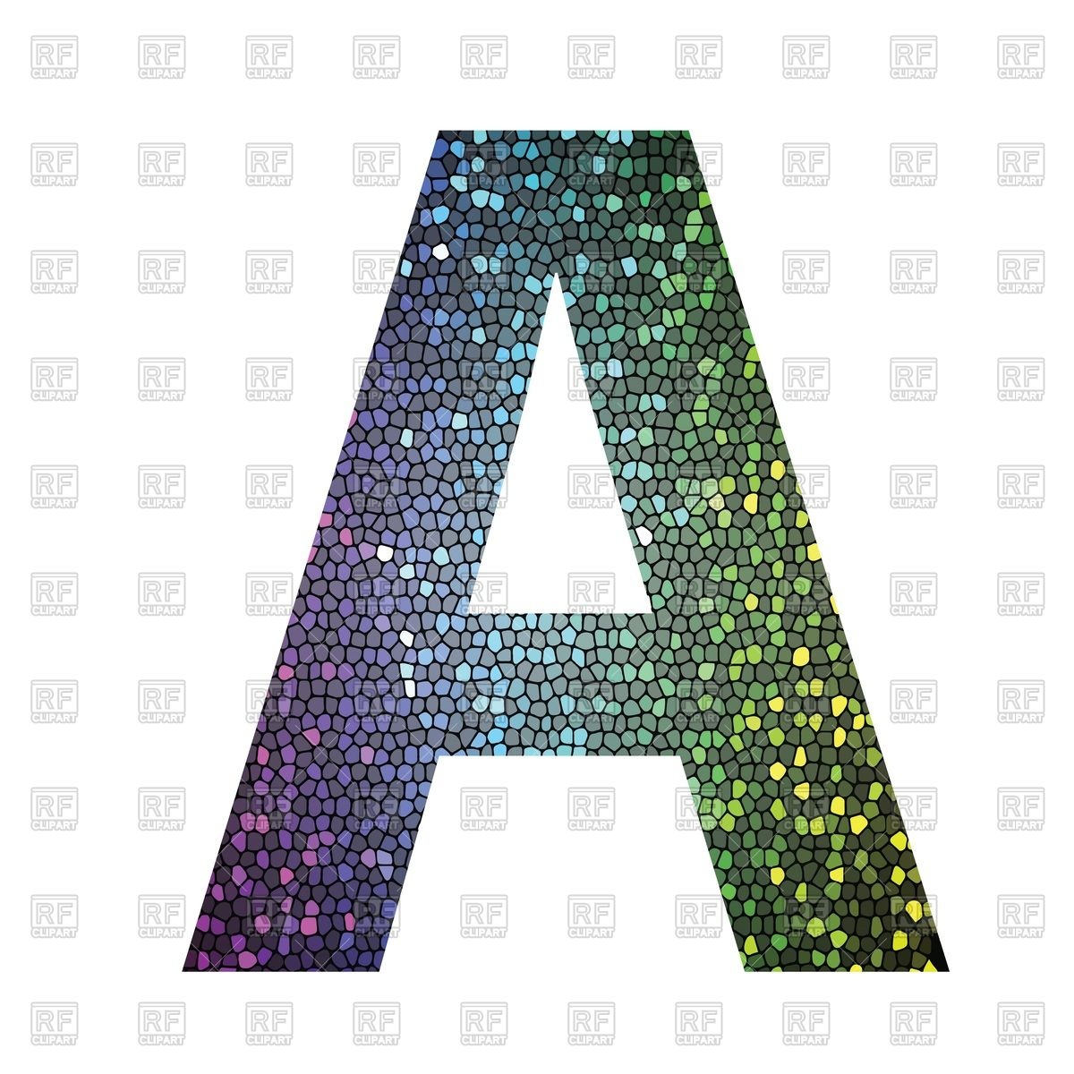 Логотип из разноцветных букв