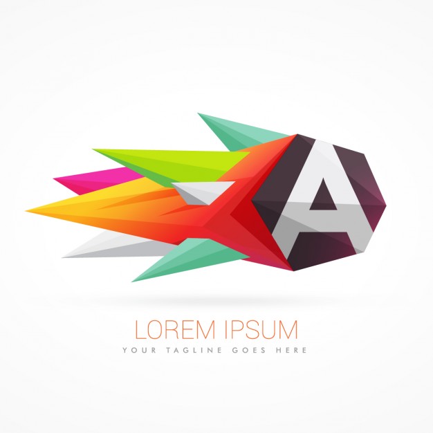 626x626 Colorful Abstract Logo With Letter A Vector Free Download
