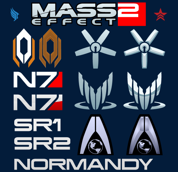 600x580 Mass Effect Logo Vector Free