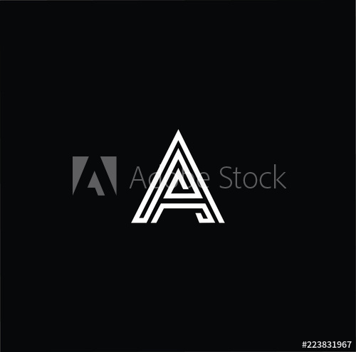 Initial White Letter A Aa Aaa Logo Design With Black Background 500x495 Initial White Letter A Aa Aaa Logo Design With Black Background