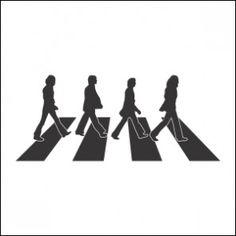 236x236 Beatles Walking Silhouette