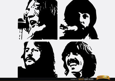 369x260 The Beatles Abbey Road Silhouettes