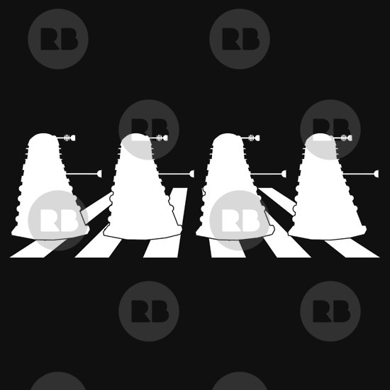 550x550 Daleks In Abbey Road, A T Shirt Of Funny, Spoof, Graphic, Cool