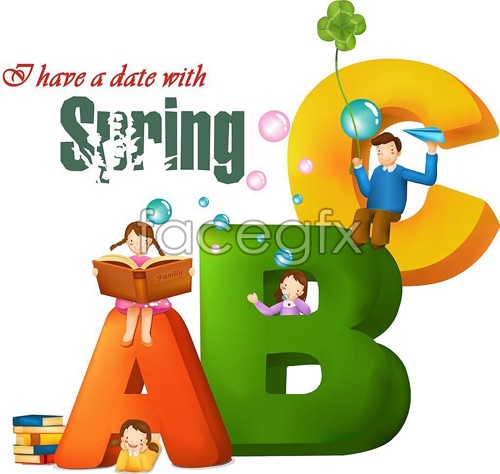 500x474 Spring Abc Vector Over Millions Vectors, Stock Photos, Hd