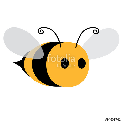 500x500 Icono Plano Abeja
