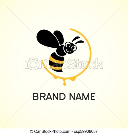 450x470 Logotipo, Vector, Abeja Abeja, Vector, Amarillo