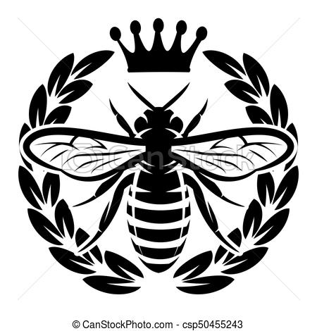 450x470 Vuelo, Corona, Abeja, Vector, Monocromo Vuelo