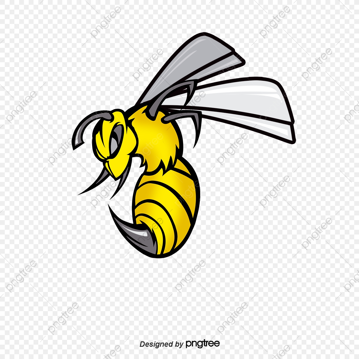 1200x1200 Una Abeja, Vector De Abejas, Animal, Bee Png Y Vector Para