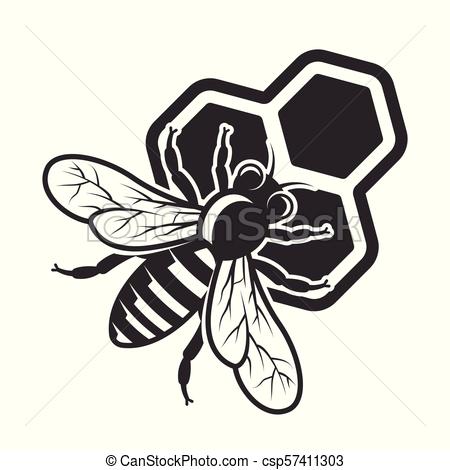 450x470 Vector, Abeja, Panales, Sentado Estilo, Sentado