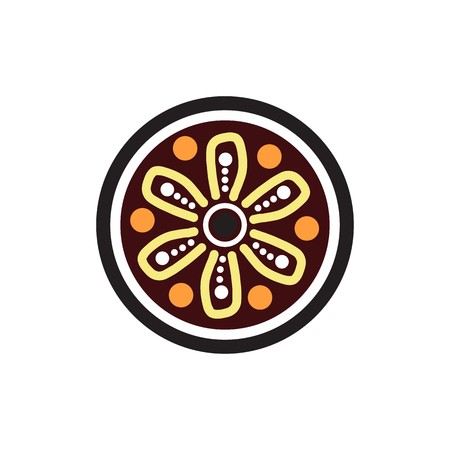 450x450 Aboriginal Art Vector Template Royalty Free Vector Graphics