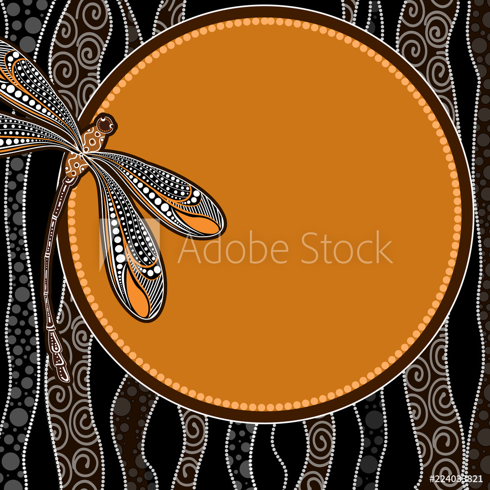 1000x1000 Photo Art Print Aboriginal Art Vector Banner Background