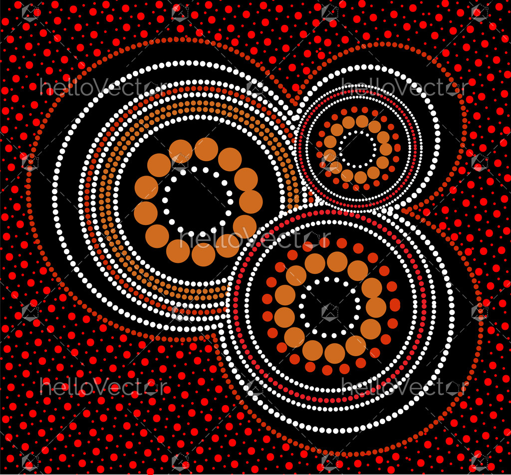 1024x952 Aboriginal Art Vector Background