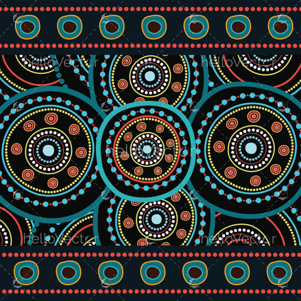 600x600 Aboriginal Art Vector Background Connection Concept