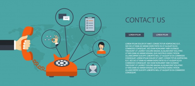 626x278 Contact Us Banner Template Vector Free Download