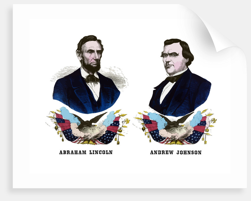 850x682 Digitally Restored Campaign Poster Of Abraham Lincoln And Andrew