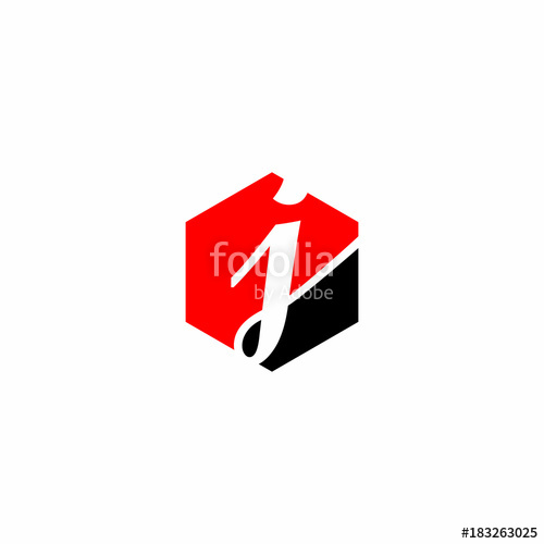 500x500 Red And Black Abs Letter Initial Logo Vector Stock Image