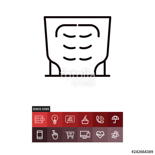 500x500 Abs Vector Icon Stock Image And Royalty Free Vector