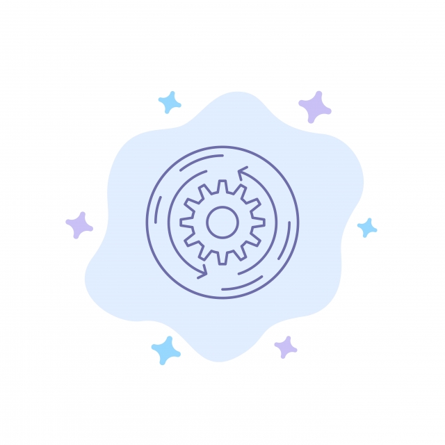 640x640 Solution Business Company Finance Structure Blue Icon On Abs