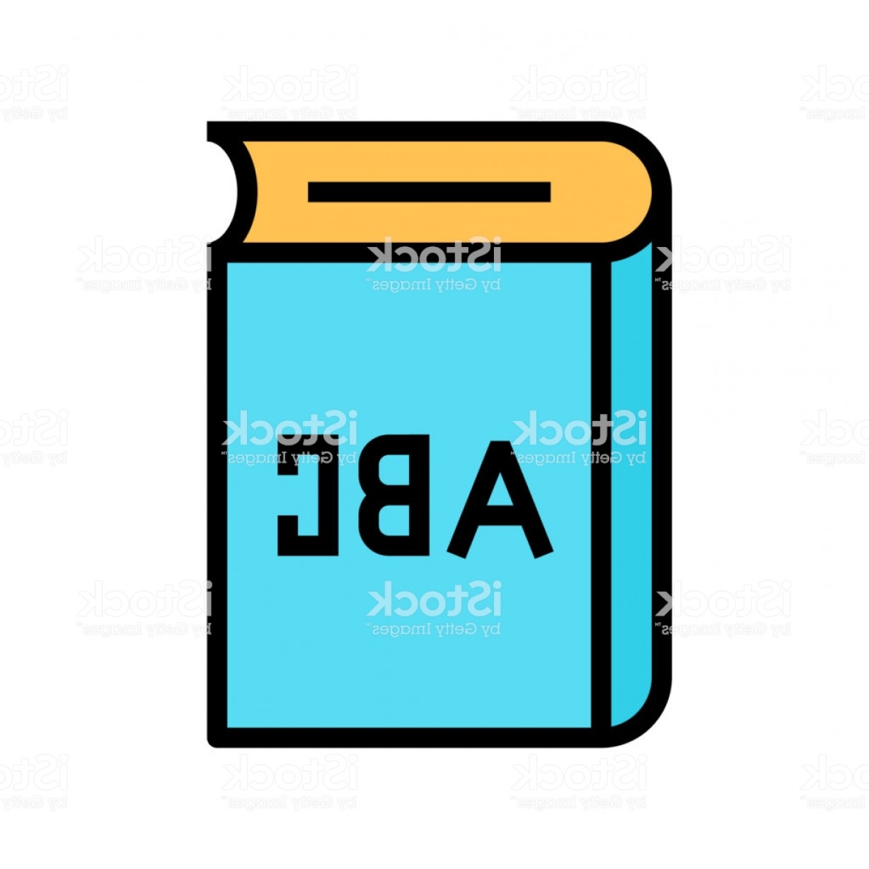 1228x1228 Abs Dictionary Book Icon School And Education Vector Illustration