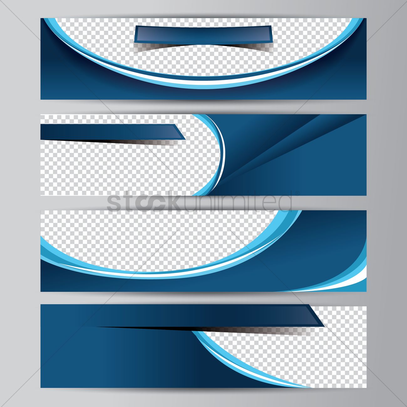 Abstract Banner Collection Vector Image 1300x1300 Abstract Banner Collection Vector Image