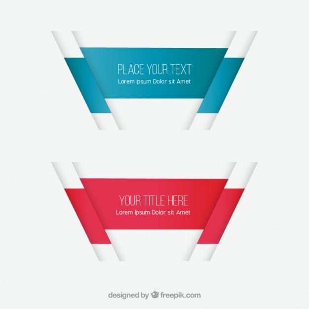 Abstract Banners Free Vector Almost Flat Paper Inspired Info 626x626 Abstract Banners Free Vector Almost Flat Paper Inspired Info