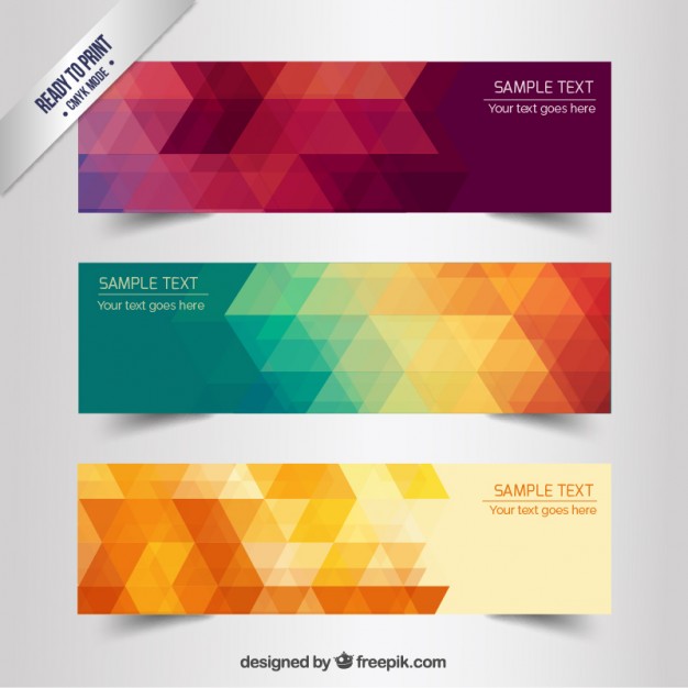 Abstract Geometric Banners Vector Free Download 626x626 Abstract Geometric Banners Vector Free Download
