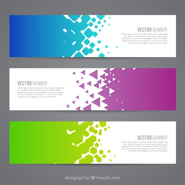 Colored Abstract Banners Vector Free Download 626x626 Colored Abstract Banners Vector Free Download
