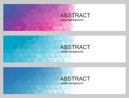 Geometry With Abstract Banners Vector Free Download 500x382 Geometry With Abstract Banners Vector Free Download