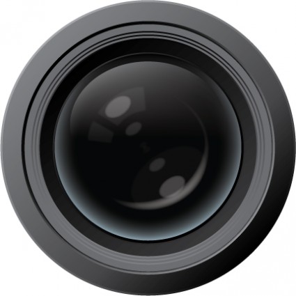 Abstract Camera Lens Vector