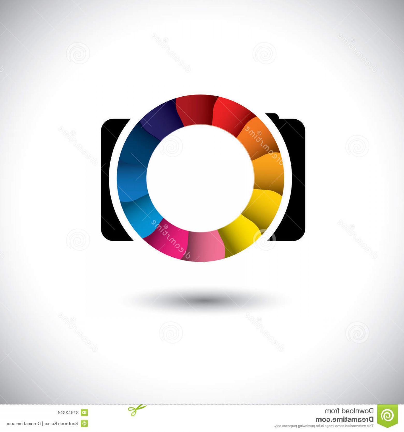 1560x1668 Stock Images Abstract Slr Digital Camera Colorful Shutter Vector