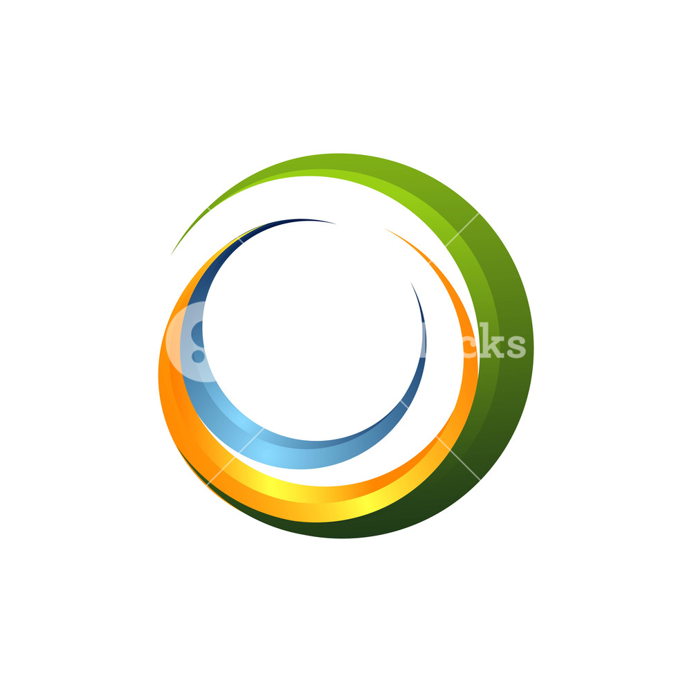 1000x1000 Abstract Logo Letter C And Wave, Modern Logo With Flat Color, Lens