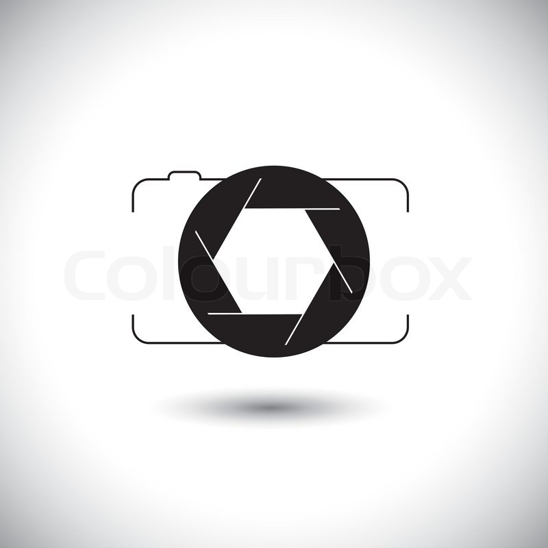 800x800 Abstract Digital Camera Shutter Icon Stock Vector Colourbox