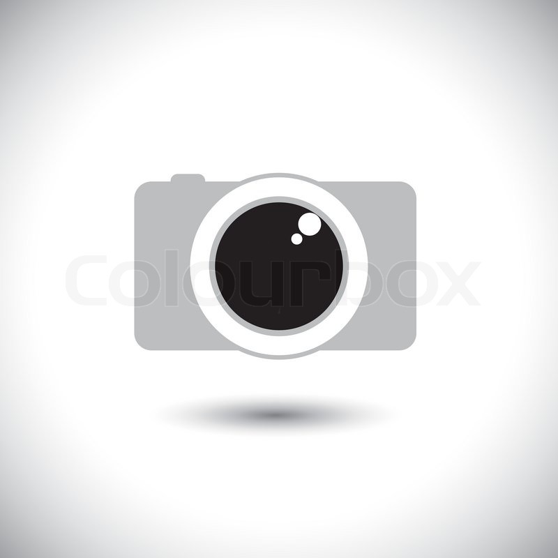 800x800 Abstract Digital Camera Icon With Lens Stock Vector Colourbox