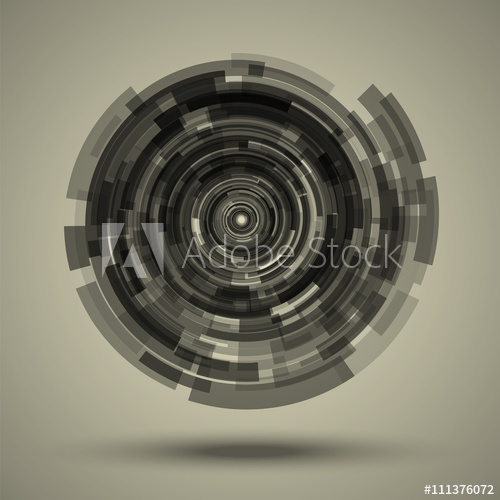 500x500 Abstract Techno Background Like A Camera Lens Circular Concentric