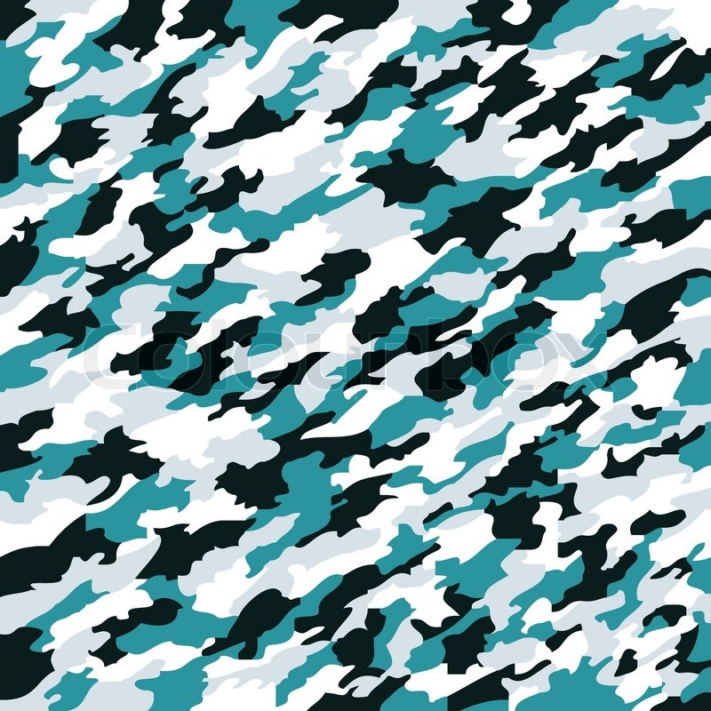 800x800 Aqua Camouflage Texture, Abstract Stock Vector Colourbox