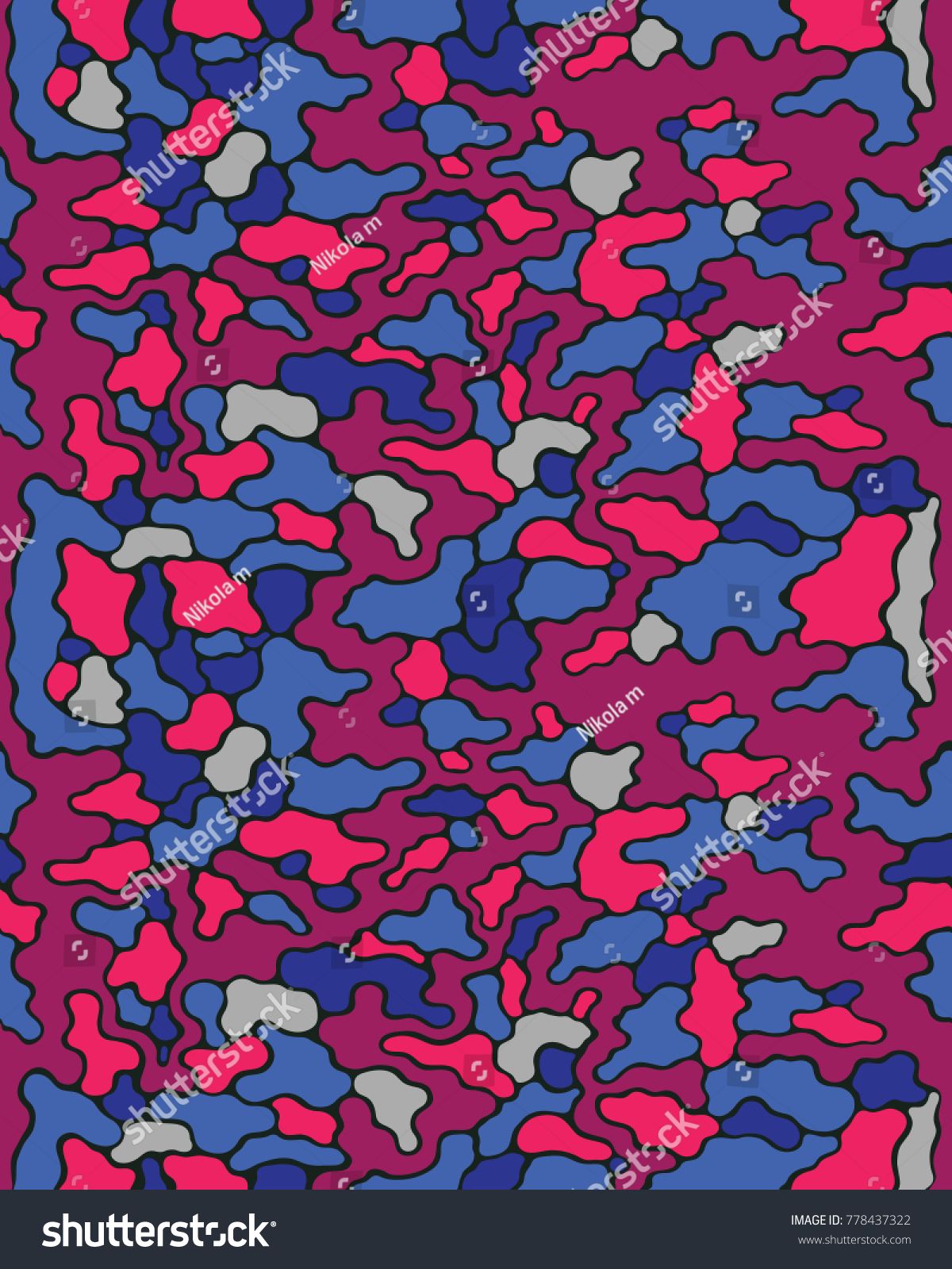 1200x1600 Abstract Camouflage Pattern Seamless Vector