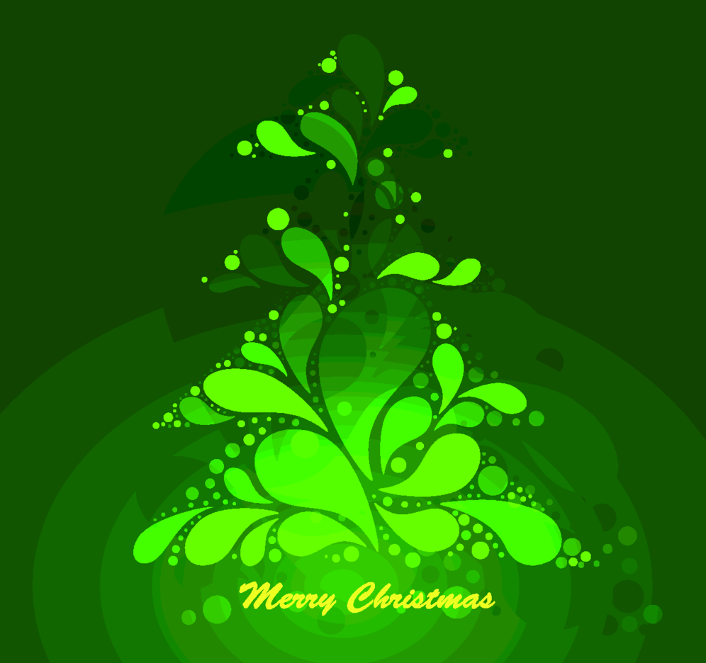 996x936 Abstract Green Christmas Tree Vector Graphic Freevectors