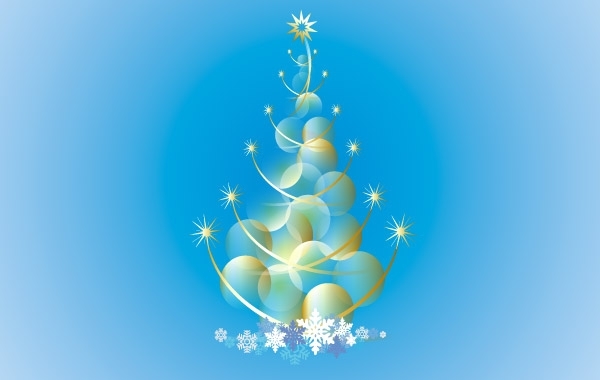 600x380 Free Vectors Abstract Christmas Tree Vector Freevectors